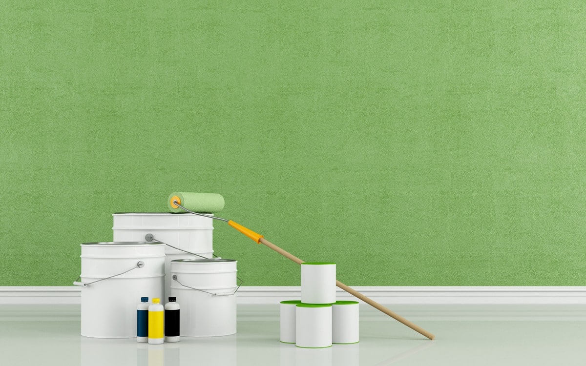 Freshly painted green room %painting services% - Apex Coating Company, LLC. How to Fix Cracked Paint on Walls: Causes, Solutions, and Prevention Tips